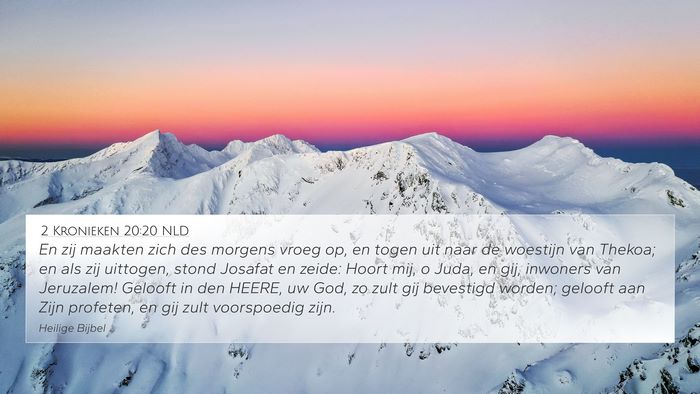 2 Kronieken 20:20 NLD Bible Verse Image