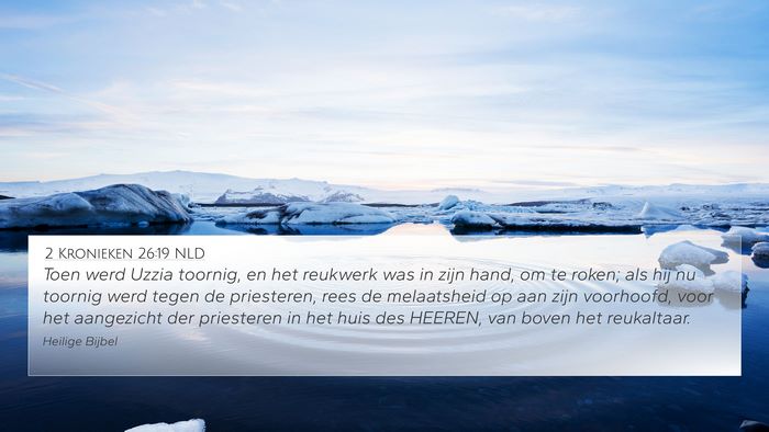 2 Kronieken 26:19 NLD Bible Verse Image