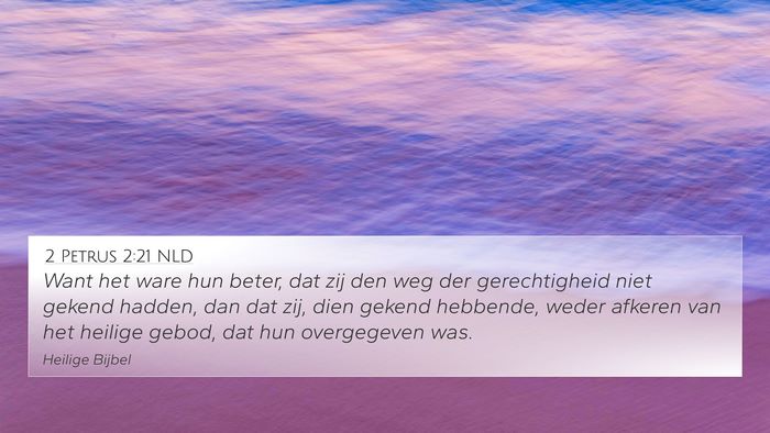 2 Petrus 2:21 NLD Bible Verse Image
