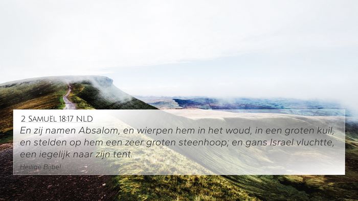 2 Samuël 18:17 NLD Bible Verse Image