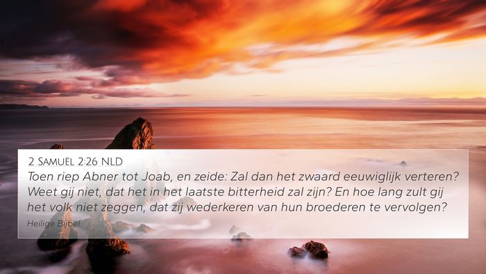 2 Samuël 2:26 NLD Bible Verse Image