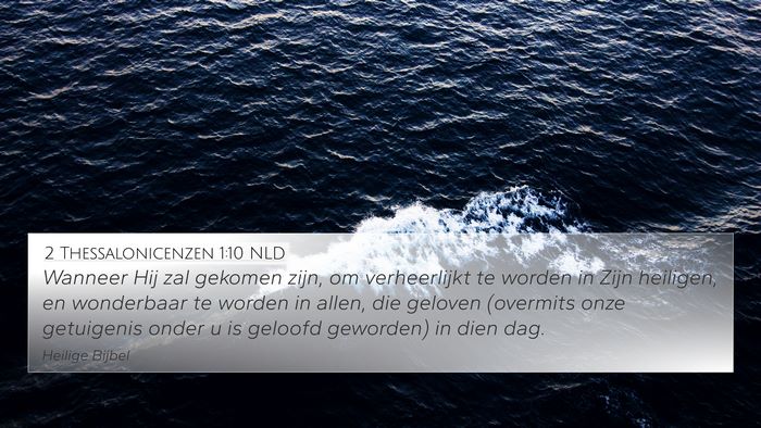 2 Thessalonicenzen 1:10 NLD Bible Verse Image