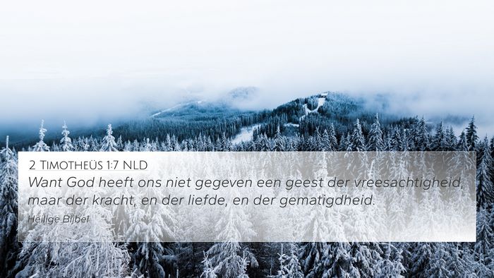 2 Timotheüs 1:7 NLD Bible Verse Image
