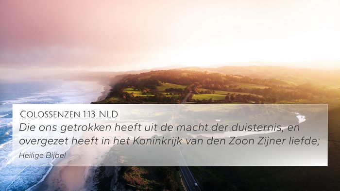 Colossenzen 1:13 NLD Bible Verse Image