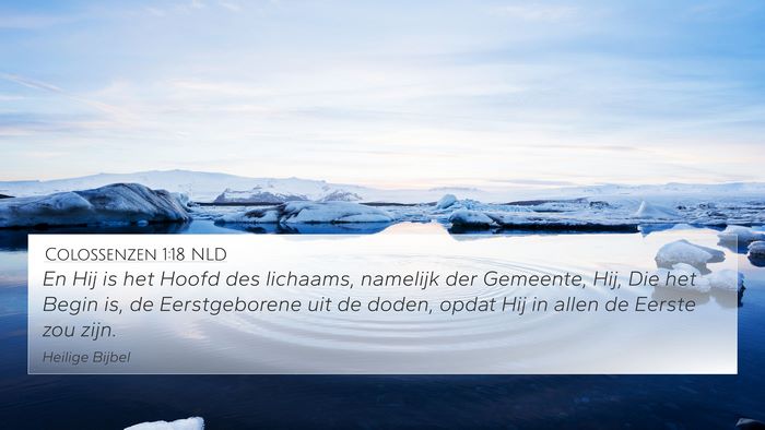 Colossenzen 1:18 NLD Bible Verse Image