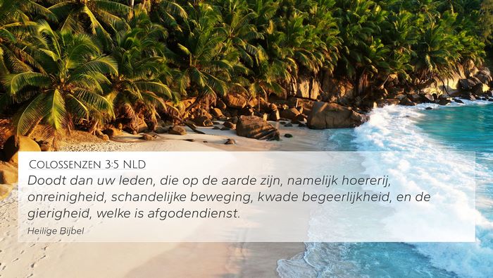 Colossenzen 3:5 NLD Bible Verse Image