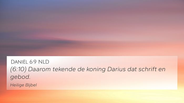 Daniël 6:9 NLD Bible Verse Image