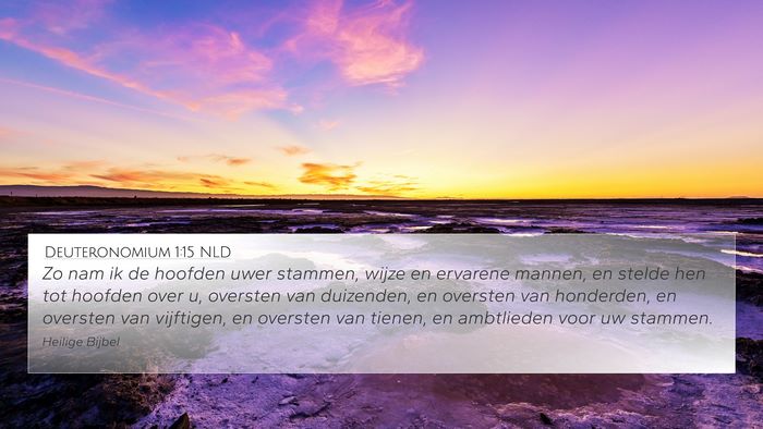 Deuteronomium 1:15 NLD Bible Verse Image