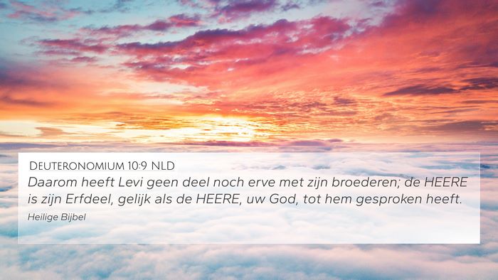 Deuteronomium 10:9 NLD Bible Verse Image