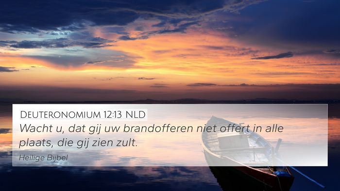Deuteronomium 12:13 NLD Bible Verse Image