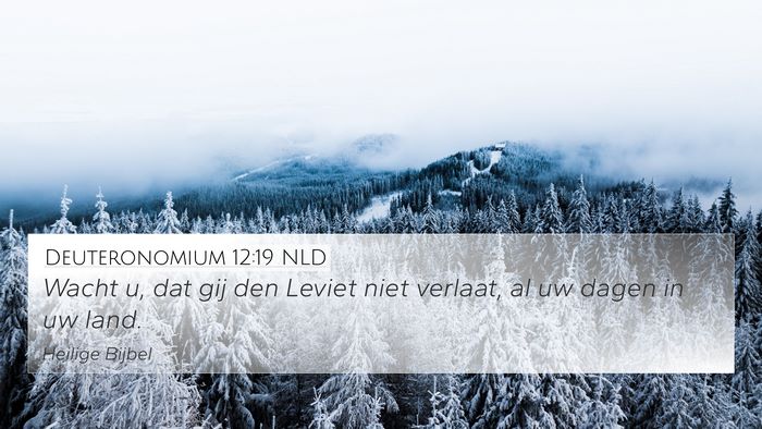 Deuteronomium 12:19 NLD Bible Verse Image