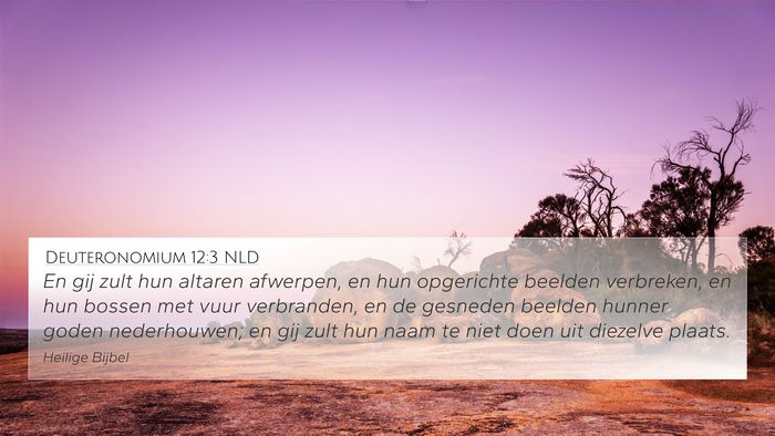 Deuteronomium 12:3 NLD Bible Verse Image