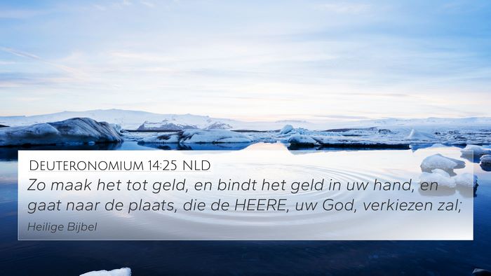 Deuteronomium 14:25 NLD Bible Verse Image
