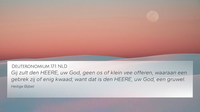 Deuteronomium 17:1 NLD Bible Verse Image