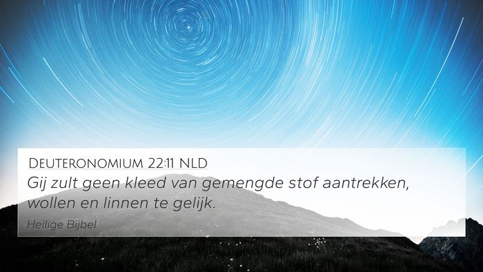 Deuteronomium 22:11 NLD Bible Verse Image