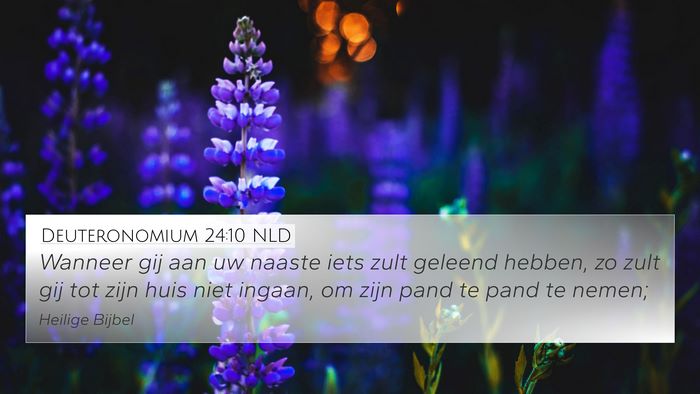 Deuteronomium 24:10 NLD Bible Verse Image