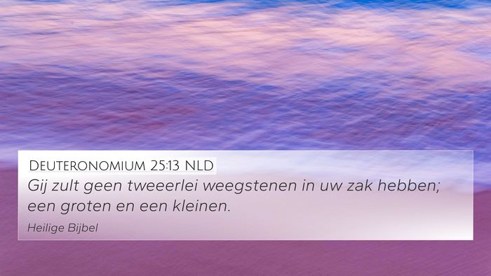 Deuteronomium 25:13 NLD Bible Verse Image