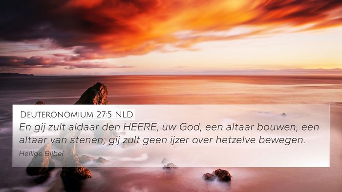 Deuteronomium 27:5 NLD Bible Verse Image