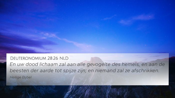 Deuteronomium 28:26 NLD Bible Verse Image