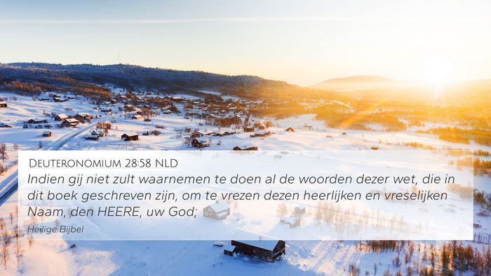Deuteronomium 28:58 NLD Bible Verse Image