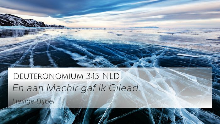 Deuteronomium 3:15 NLD Bible Verse Image