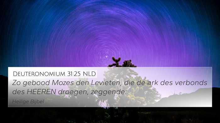 Deuteronomium 31:25 NLD Bible Verse Image