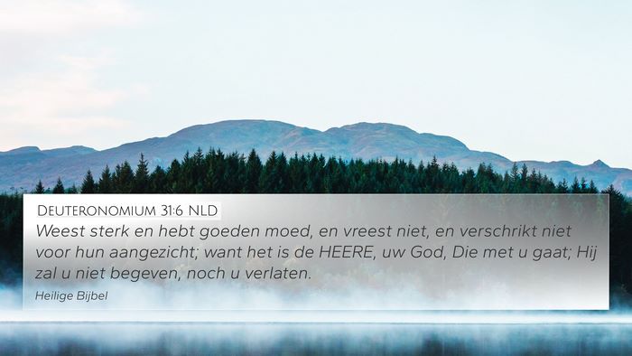 Deuteronomium 31:6 NLD Bible Verse Image