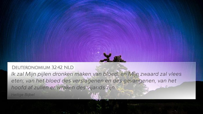 Deuteronomium 32:42 NLD Bible Verse Image