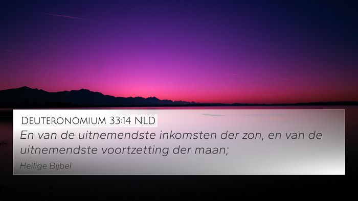 Deuteronomium 33:14 NLD 4K Wallpaper - En van de uitnemendste inkomsten der zon, en van - 4K Wallpaper Bible Verse