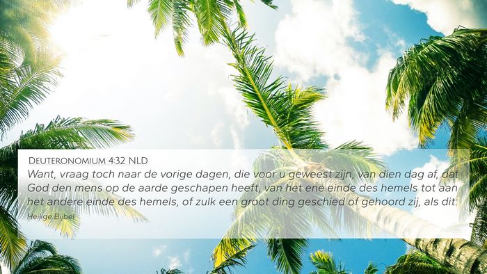 Deuteronomium 4:32 NLD Bible Verse Image