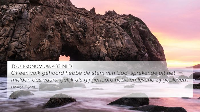 Deuteronomium 4:33 NLD Bible Verse Image