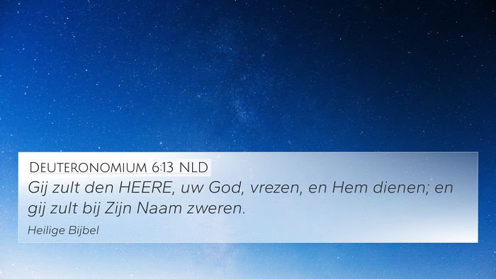 Deuteronomium 6:13 NLD Bible Verse Image
