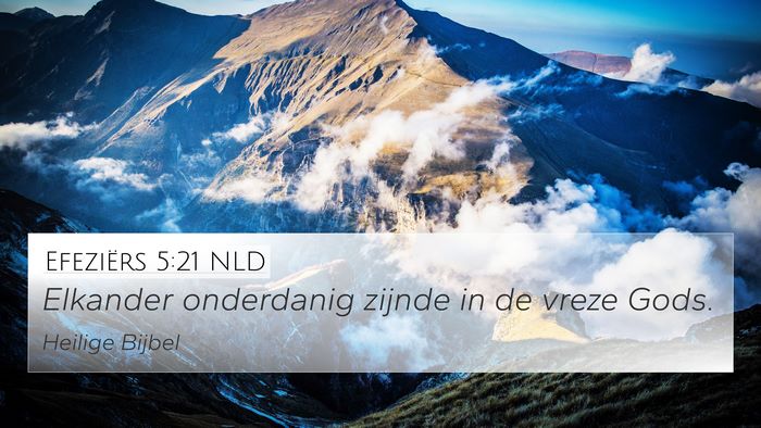 Efeziërs 5:21 NLD Bible Verse Image