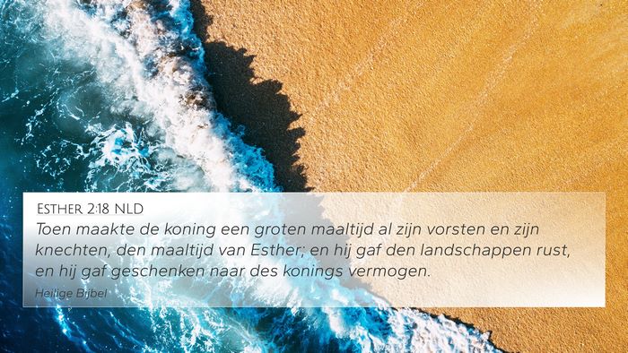 Esther 2:18 NLD Bible Verse Image