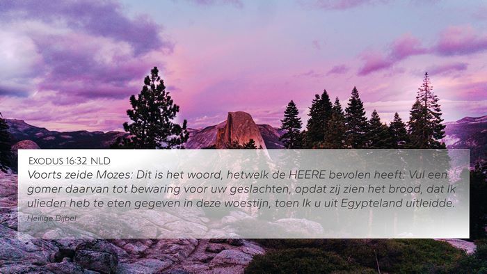 Exodus 16:32 NLD Bible Verse Image