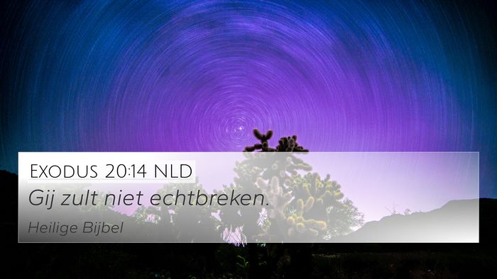 Exodus 20:14 NLD Bible Verse Image