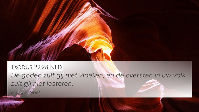 Exodus 22:28 NLD Bible Verse Image