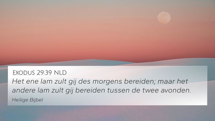 Exodus 29:39 NLD Bible Verse Image