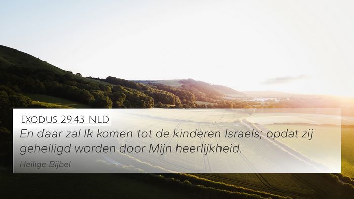 Exodus 29:43 NLD Bible Verse Image