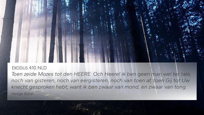 Exodus 4:10 NLD Bible Verse Image