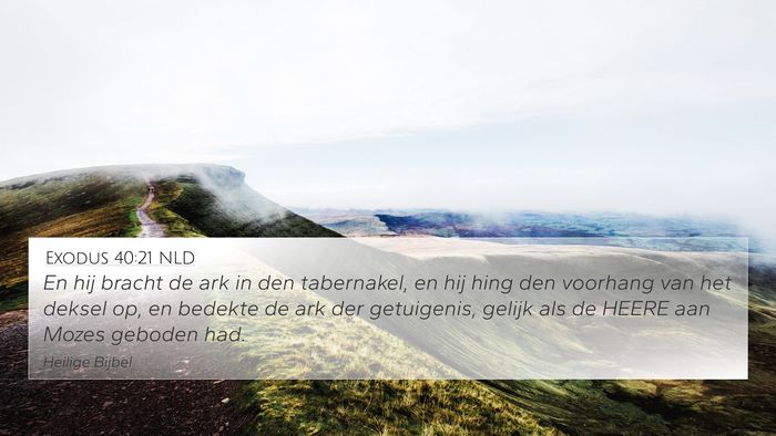 Exodus 40:21 NLD Bible Verse Image