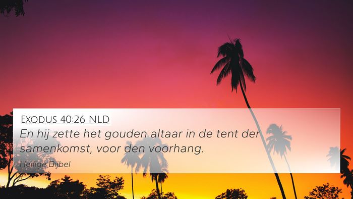 Exodus 40:26 NLD Bible Verse Image