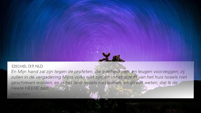 Ezechiël 13:9 NLD Bible Verse Image