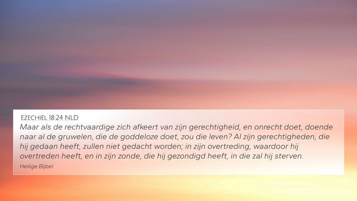 Ezechiël 18:24 NLD Bible Verse Image