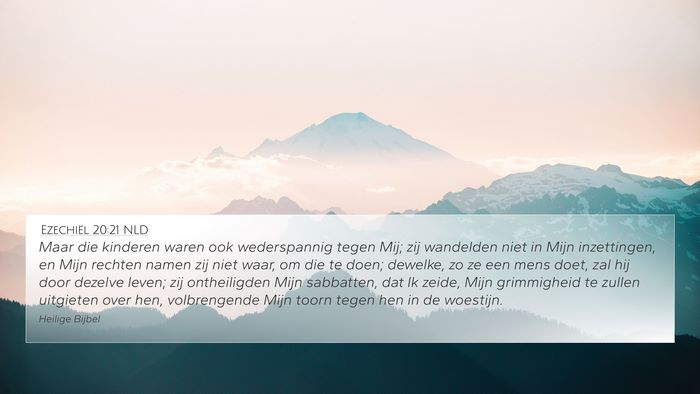 Ezechiël 20:21 NLD Bible Verse Image