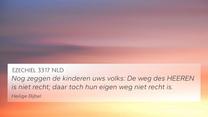 Ezechiël 33:17 NLD Bible Verse Image