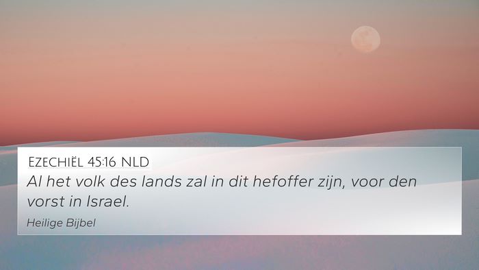 Ezechiël 45:16 NLD Bible Verse Image