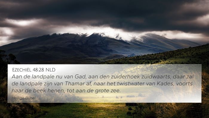 Ezechiël 48:28 NLD Bible Verse Image