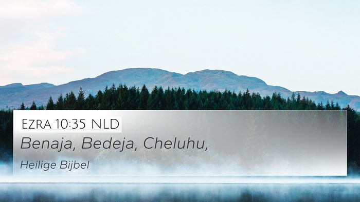 Ezra 10:35 NLD 4K Wallpaper - Benaja, Bedeja, - 4K Wallpaper Bible Verse