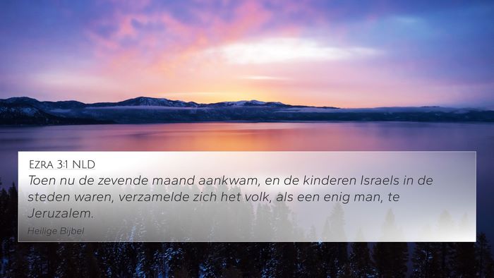Ezra 3:1 NLD Bible Verse Image